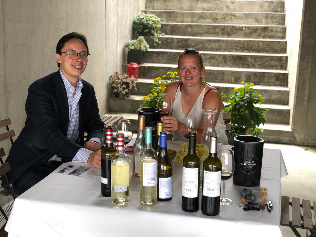 Henry en Ilse bij Quinta de Chocapalha